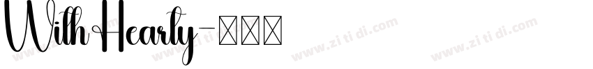 With Hearty字体转换